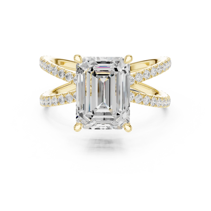 Emeralla Split Diamond Ring