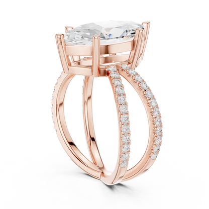 Marquessina Split Diamond Ring