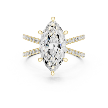 Marquessina Split Diamond Ring