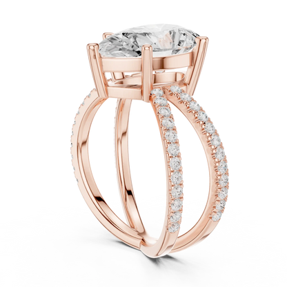 Elysian Cross Diamond Ring