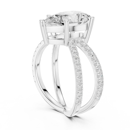 Elysian Cross Diamond Ring