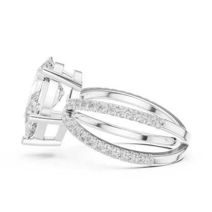 Elysian Cross Diamond Ring