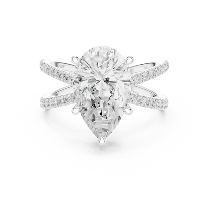 Elysian Cross Diamond Ring
