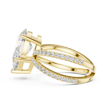 Elysian Cross Diamond Ring