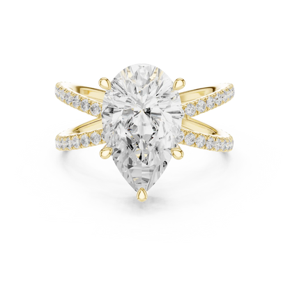 Elysian Cross Diamond Ring