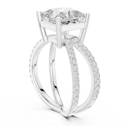 Open Rails Diamond Ring