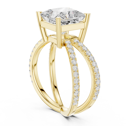 Open Rails Diamond Ring
