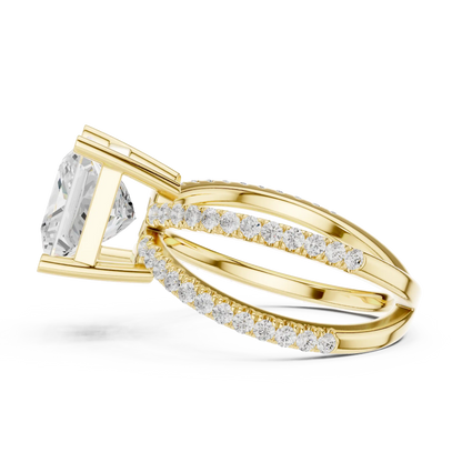 Open Rails Diamond Ring