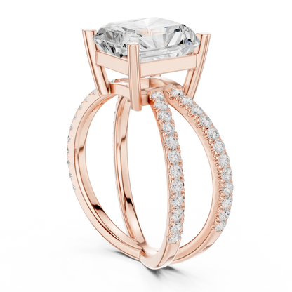 Duet Rise Diamond Ring