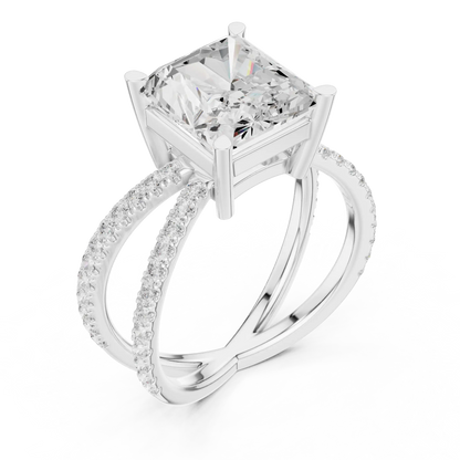 Duet Rise Diamond Ring