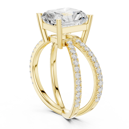 Duet Rise Diamond Ring