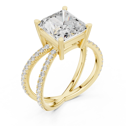 Duet Rise Diamond Ring