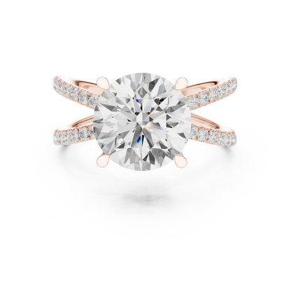 Aeris Split Diamond Ring