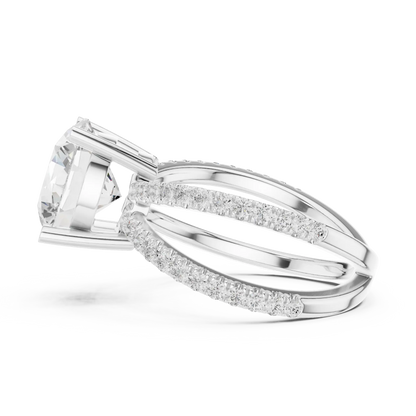 Aeris Split Diamond Ring