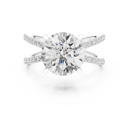 Aeris Split Diamond Ring