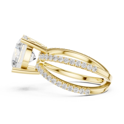 Aeris Split Diamond Ring