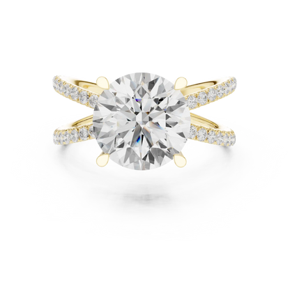 Aeris Split Diamond Ring