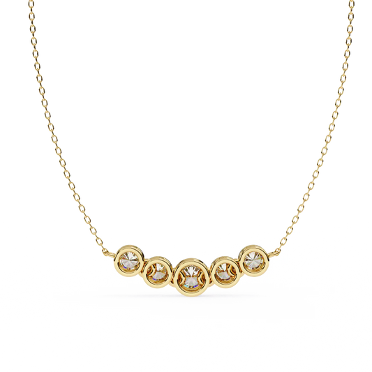 Cinque Row Diamond Pendant