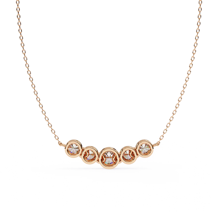 Cinque Row Diamond Pendant