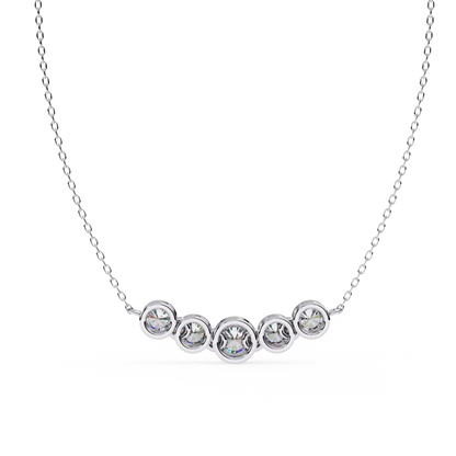 Cinque Row Diamond Pendant