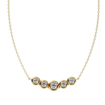 Cinque Row Diamond Pendant