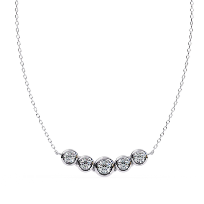 Cinque Row Diamond Pendant