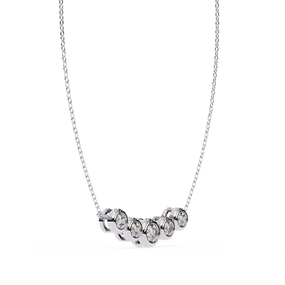 Cinque Row Diamond Pendant