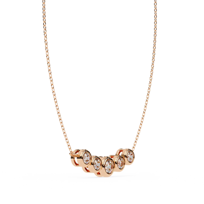 Cinque Row Diamond Pendant