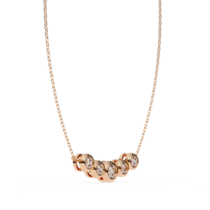Cinque Row Diamond Pendant
