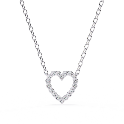 Open Heart Diamond Pendant