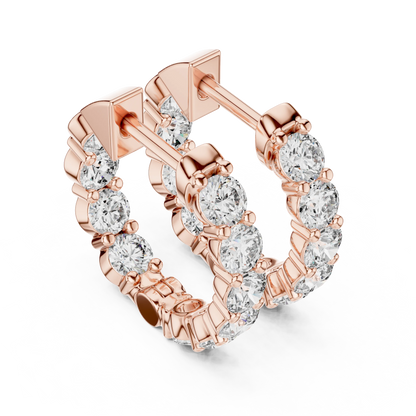 Aurora Eternity Hoop Earrings