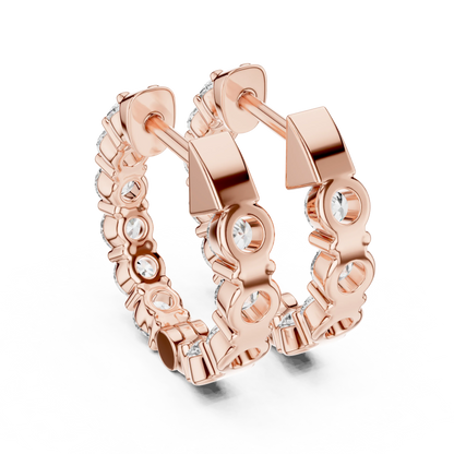 Aurora Eternity Hoop Earrings