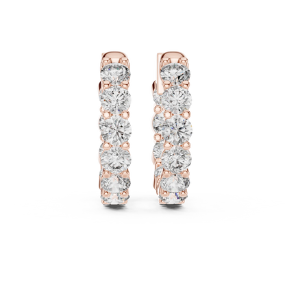 Aurora Eternity Hoop Earrings