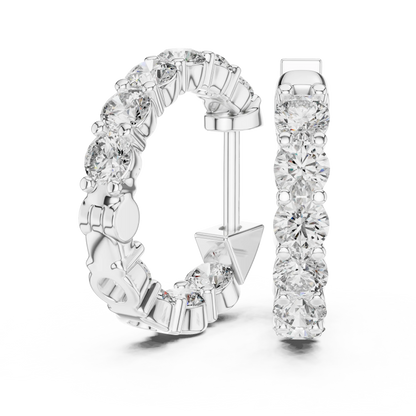 Aurora Eternity Hoop Earrings