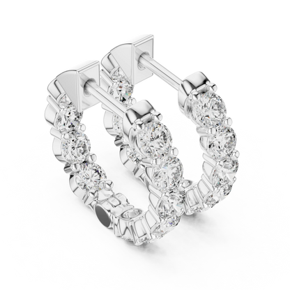 Aurora Eternity Hoop Earrings