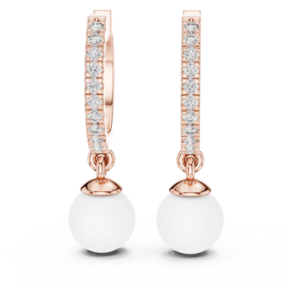 Pavé Pearl Bali Earrings