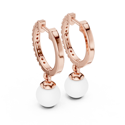 Pavé Pearl Bali Earrings