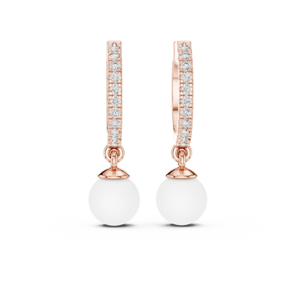 Pavé Pearl Bali Earrings