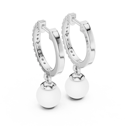 Pavé Pearl Bali Earrings