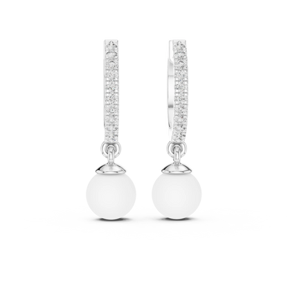 Pavé Pearl Bali Earrings