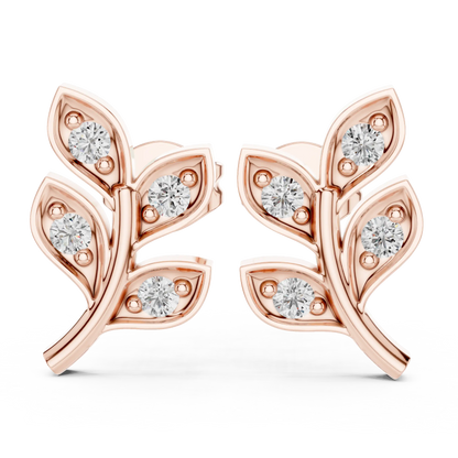 Virelle Leaf Stud Earrings