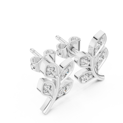 Virelle Leaf Stud Earrings