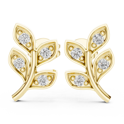 Virelle Leaf Stud Earrings