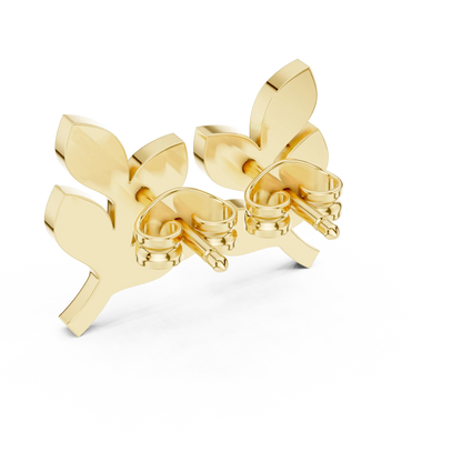 Virelle Leaf Stud Earrings
