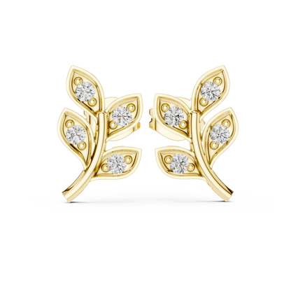 Virelle Leaf Stud Earrings