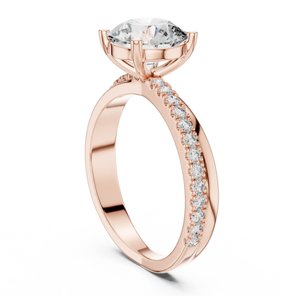 Gentle Bypass Diamond Ring