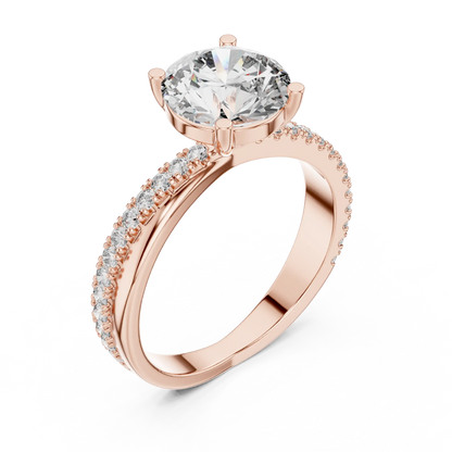 Gentle Bypass Diamond Ring