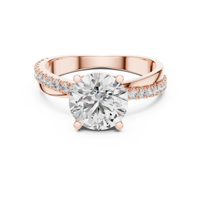 Gentle Bypass Diamond Ring