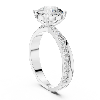 Gentle Bypass Diamond Ring