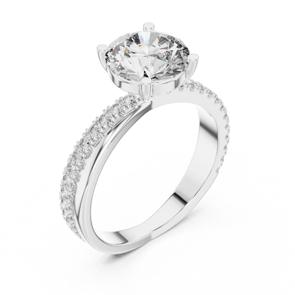 Gentle Bypass Diamond Ring